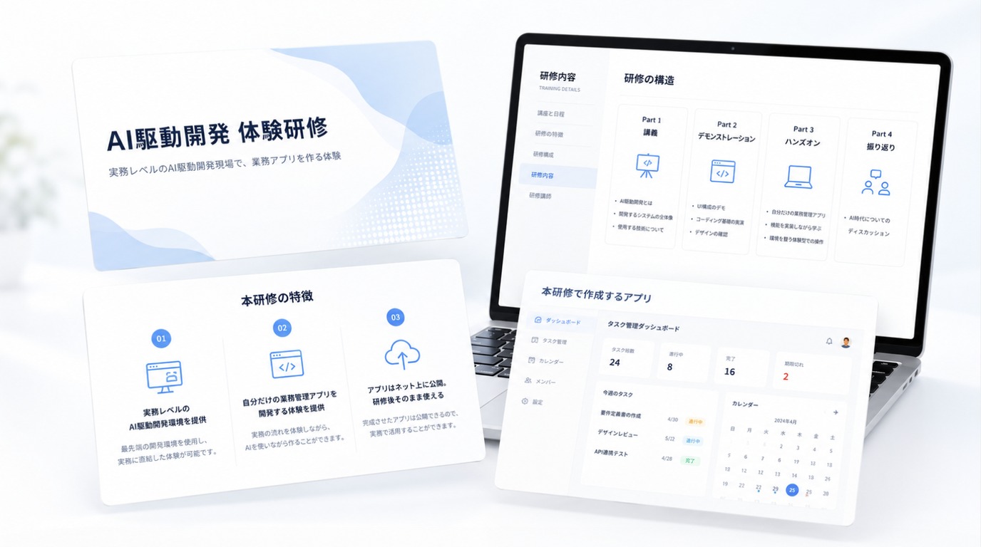 AI活用自走支援の研修資料イメージ